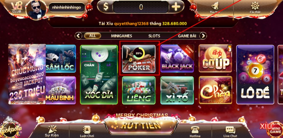 Cách chơi Poker tại V8 club